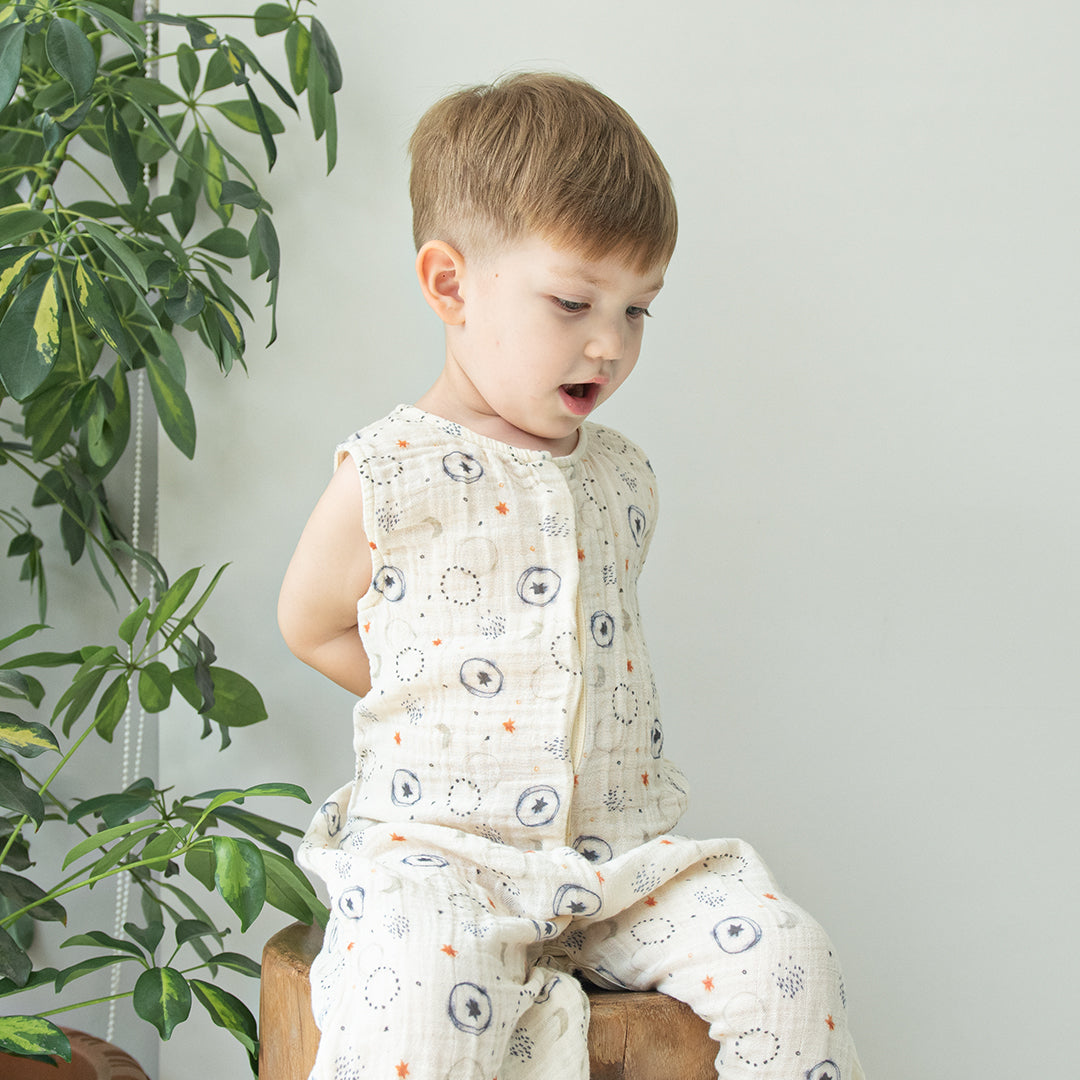 ムスリンスリーパー-ORGANIC NOTE MUSLIN SLEEPING BAG CHILD SIZE