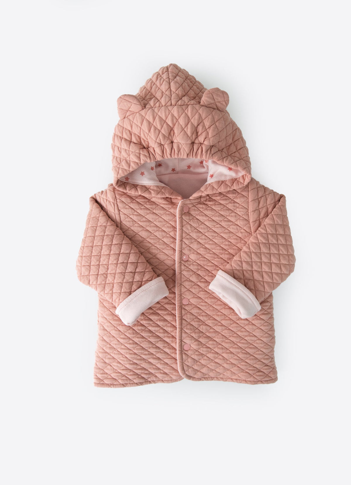 クマ耳フード付きジャケット-Organic warm jacket - bear ears hoodie