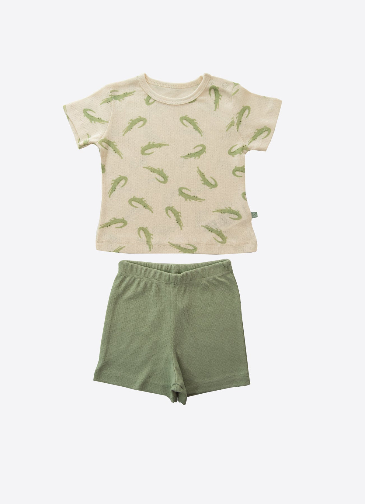 オーガニック メッシュTシャツ&パンツ-CROCODILE