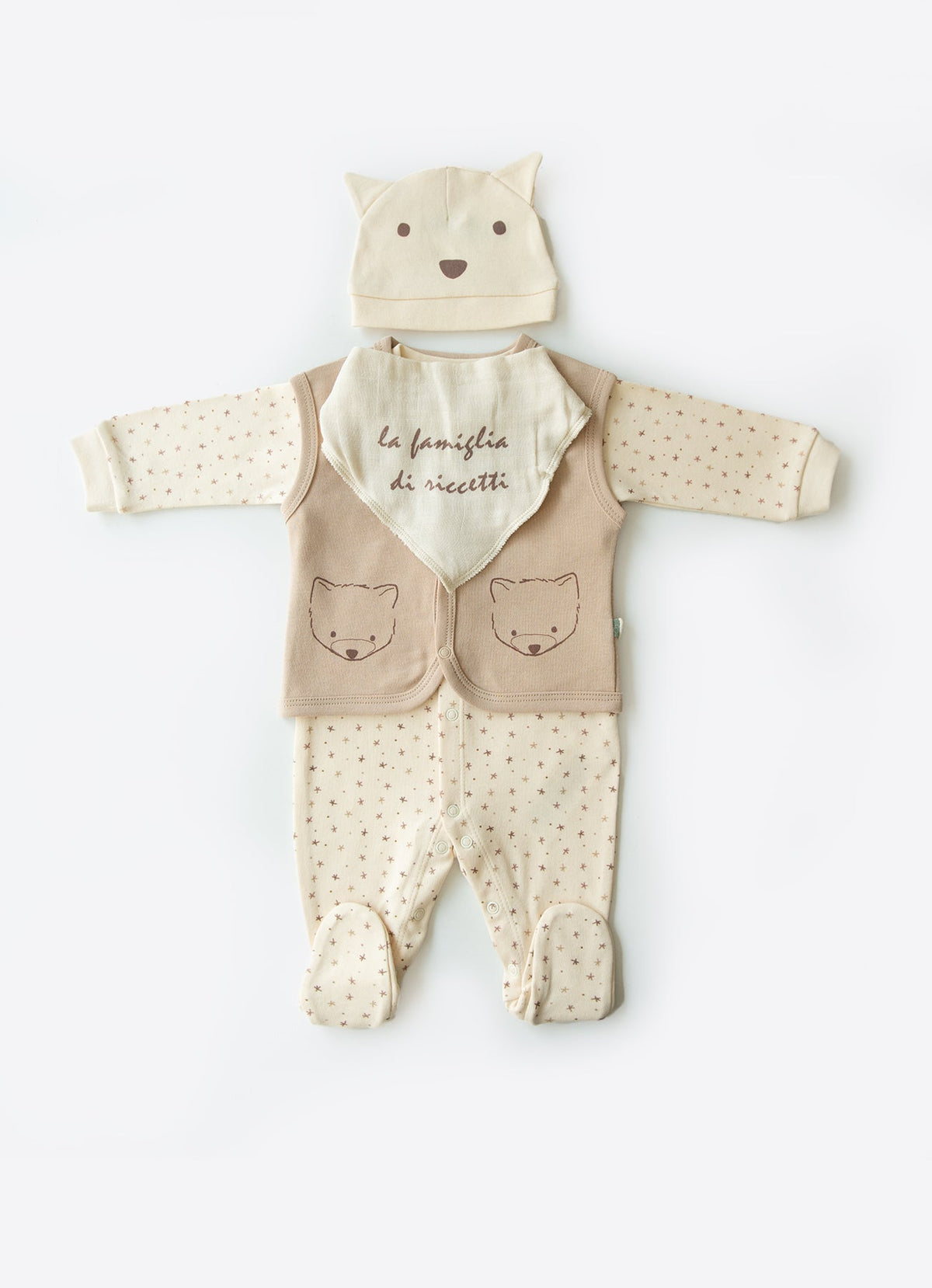 ORGANIC RACCOON 4 PCS SET
