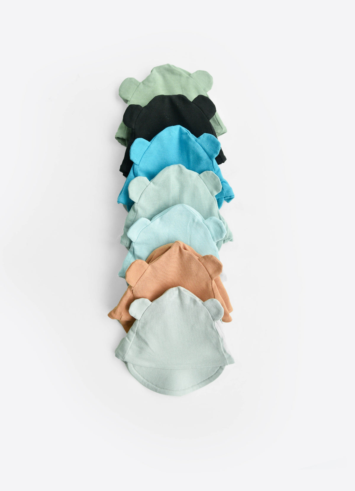 Organic cotton baseball hat with bear ears
