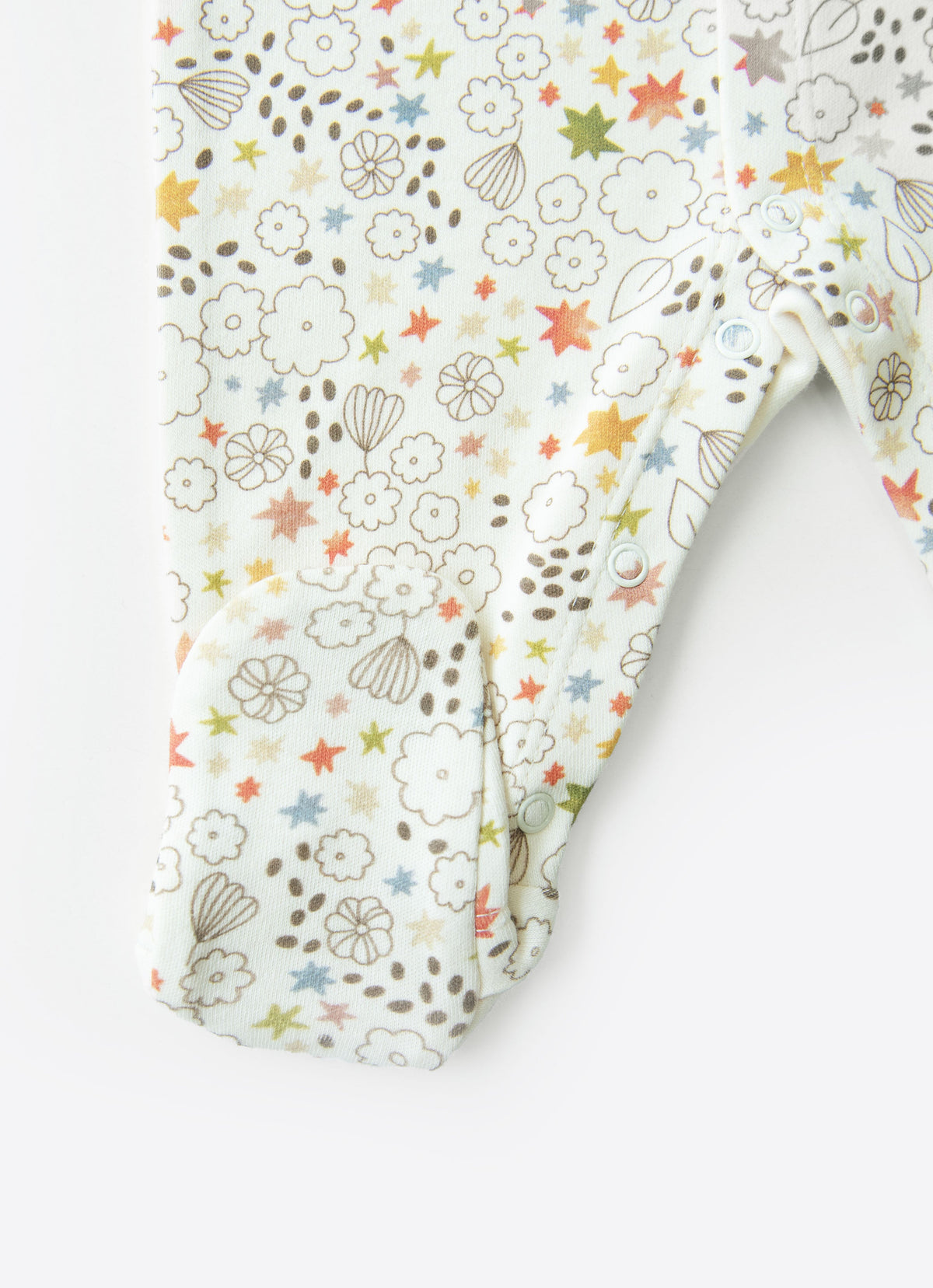 長袖カバーオール カンガルー-ORGANIC HAPPY KANGAROO FOOTED ROMPER