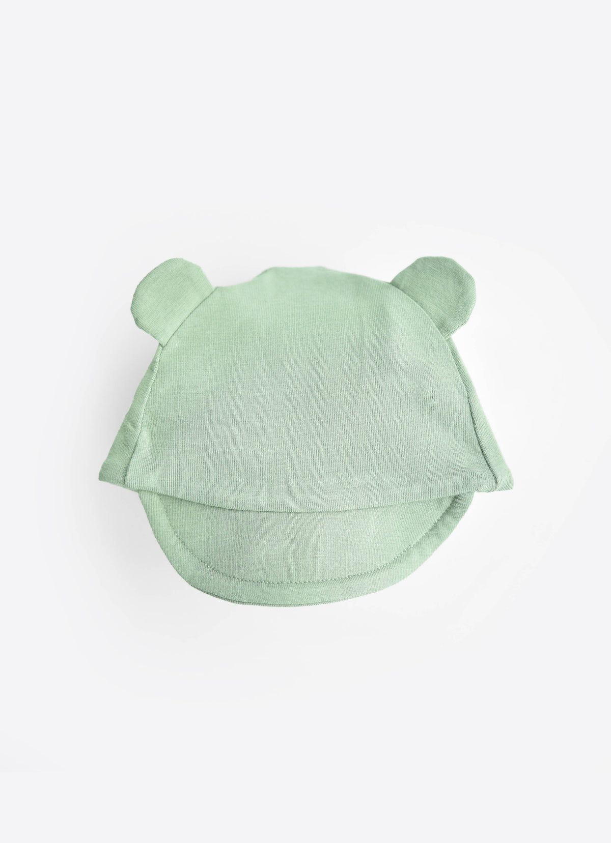 Organic cotton baseball hat with bear ears