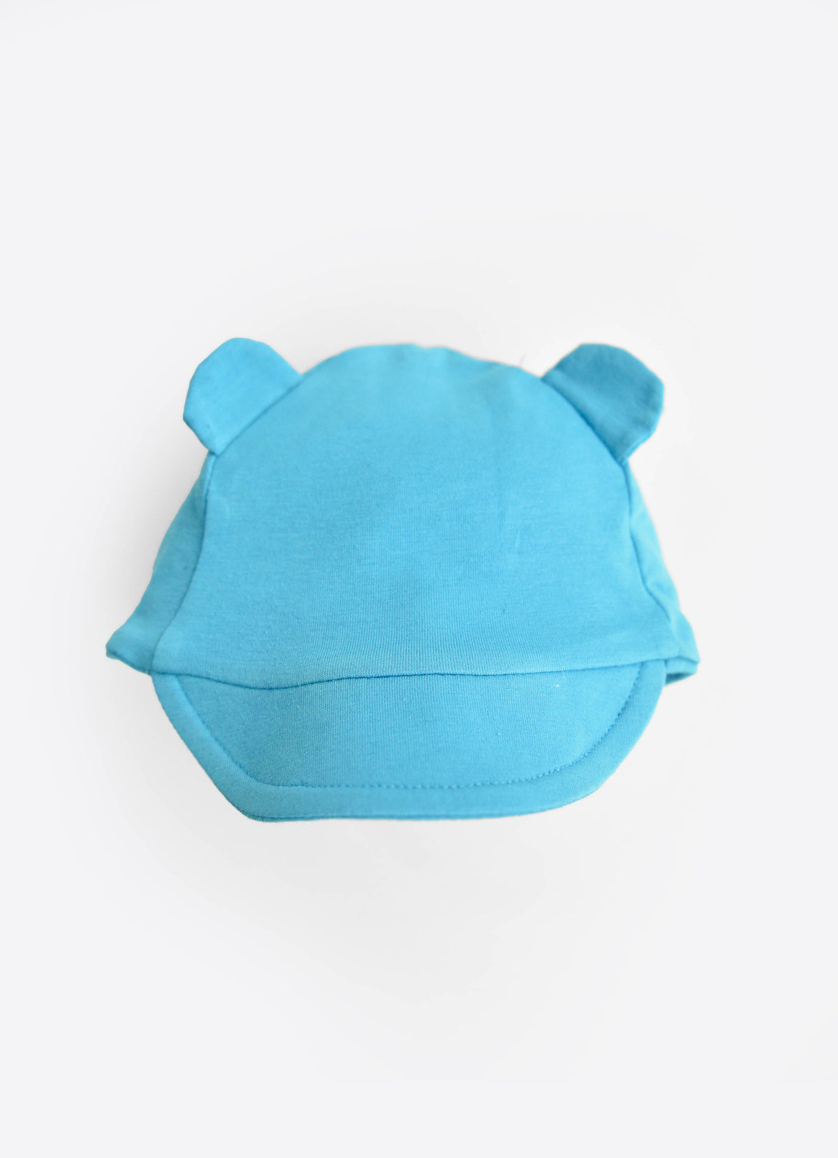 Organic cotton baseball hat with bear ears