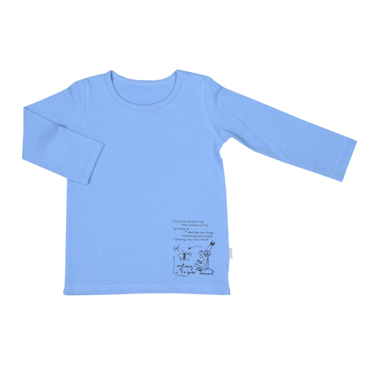 キッズサイズ シンプル長袖Tシャツ ロングシャツ