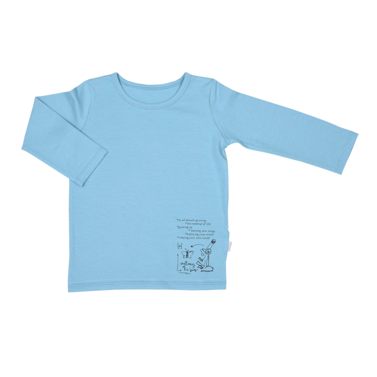 キッズサイズ シンプル長袖Tシャツ ロングシャツ