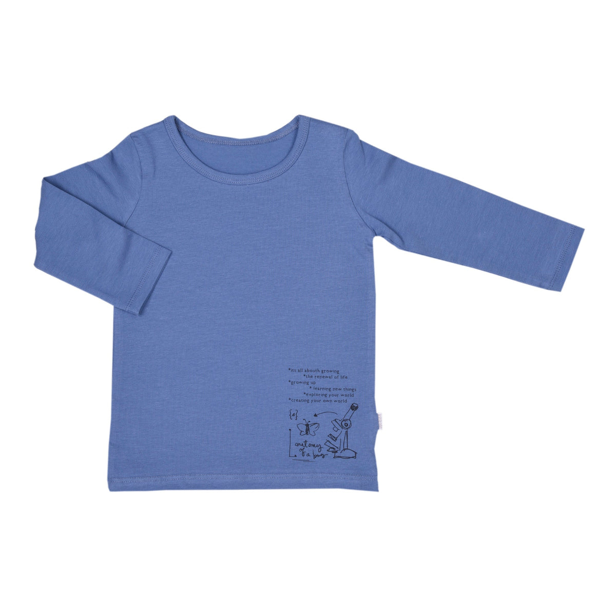 キッズサイズ シンプル長袖Tシャツ ロングシャツ