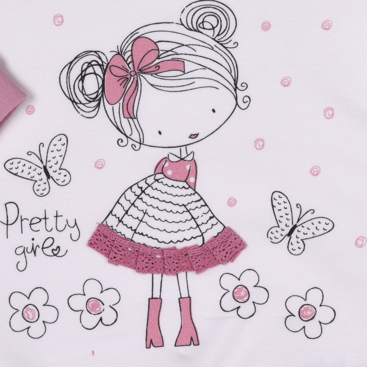 スウェット長袖トップス Pretty Girl