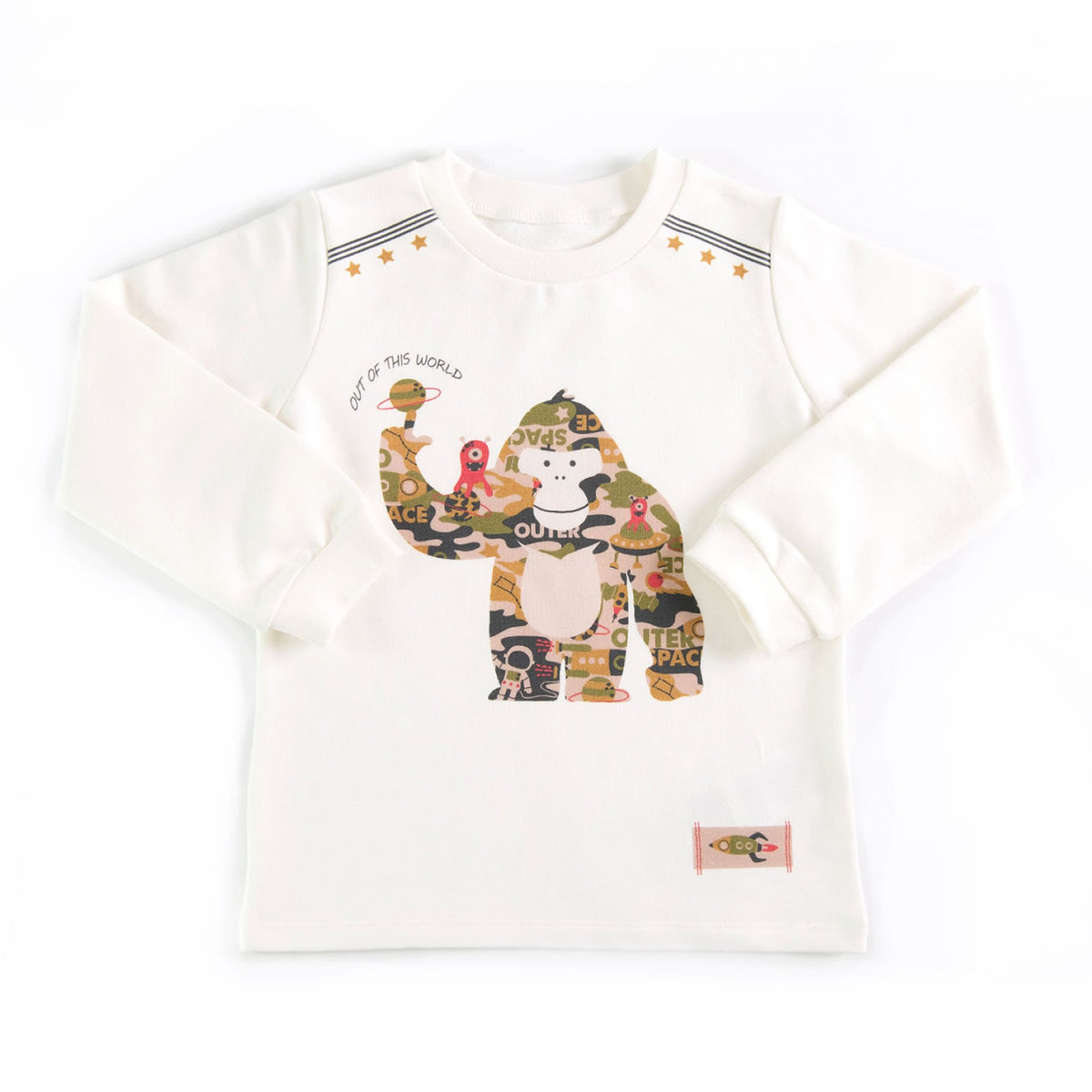 かぶり長袖トップス&パンツ 2点セット THIS WORLD