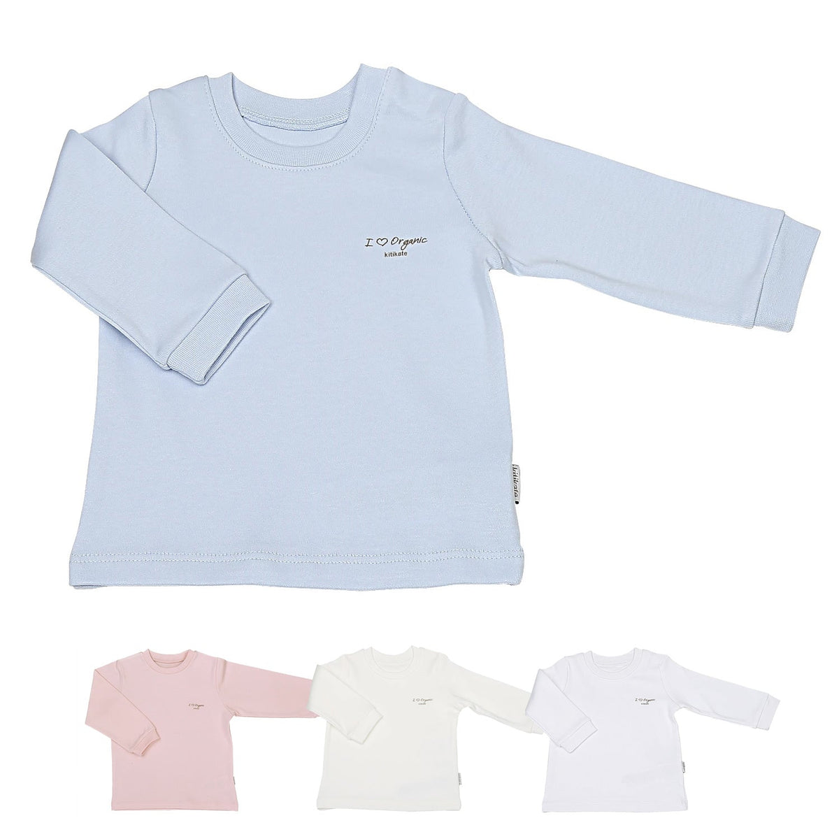 オーガニックベーシック - キッズサイズ 長袖Tシャツ