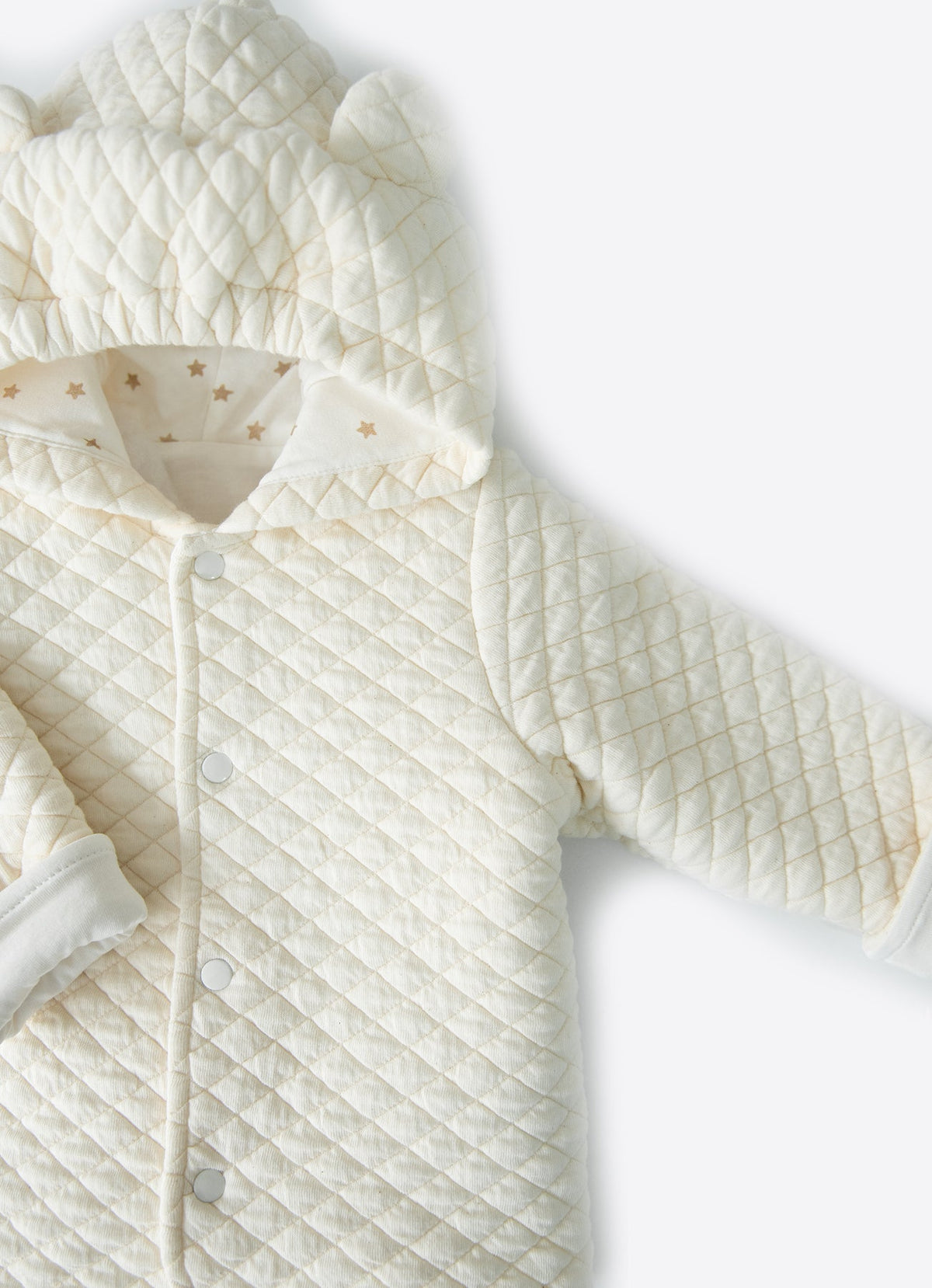 クマ耳フード付きジャケット-Organic warm jacket - bear ears hoodie