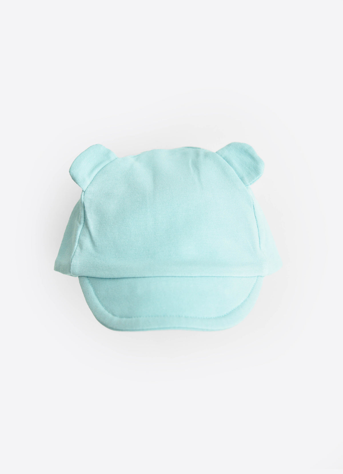Organic cotton baseball hat with bear ears