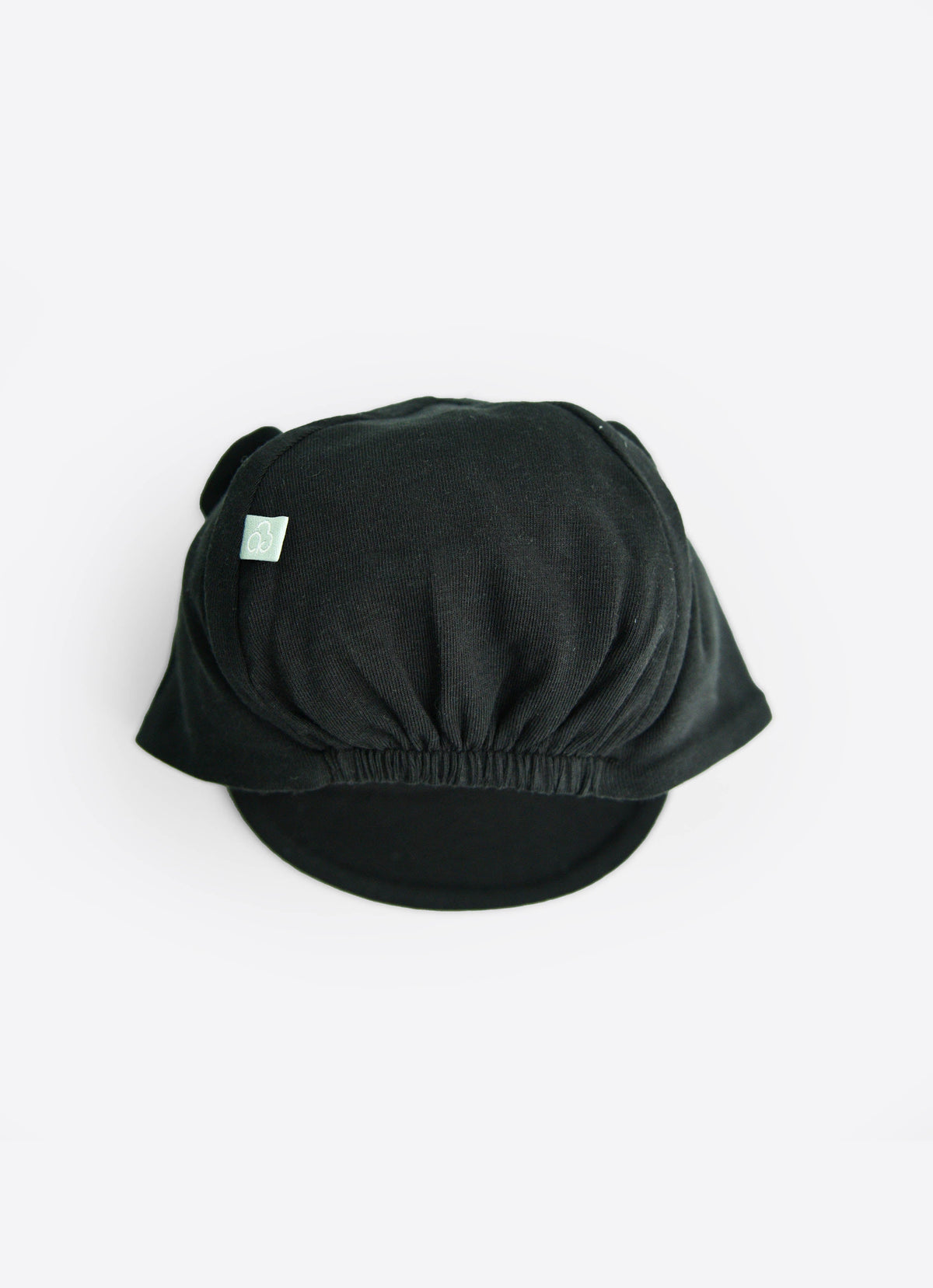 Organic cotton baseball hat with bear ears