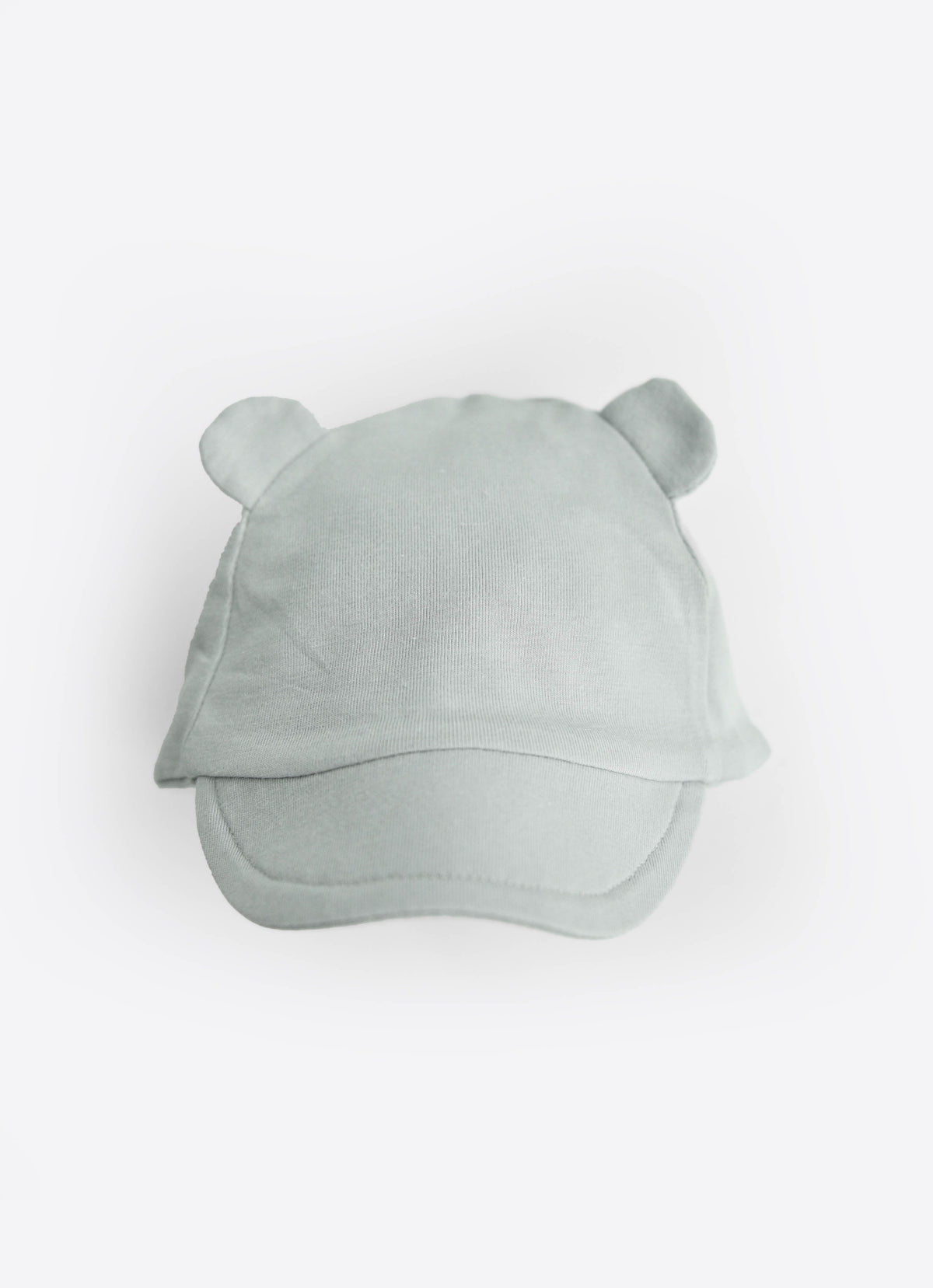 Organic cotton baseball hat with bear ears