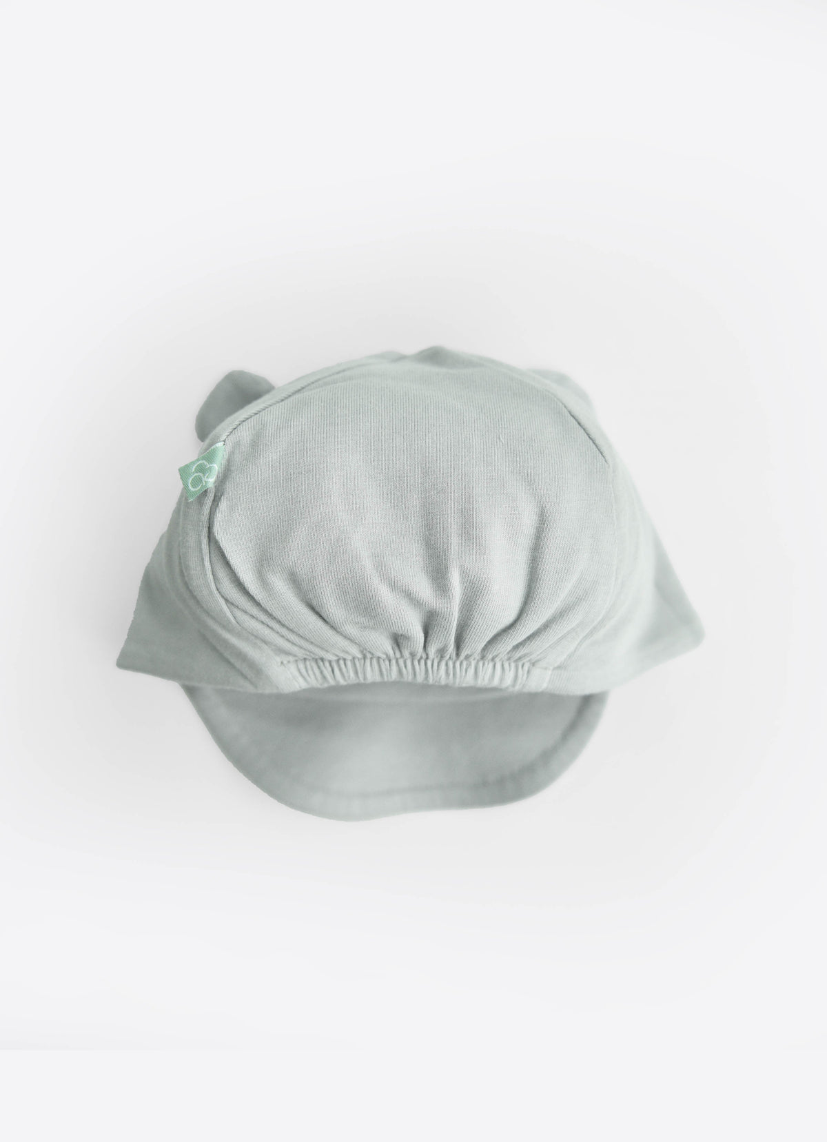 Organic cotton baseball hat with bear ears