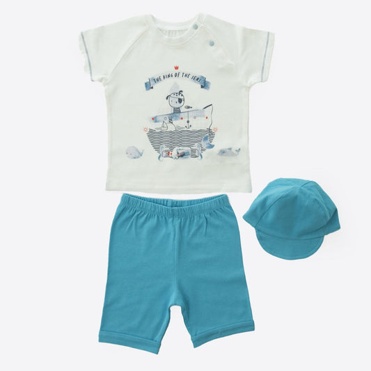 Tシャツ＆パンツ＆キャップ３点セット－King of the Seas
