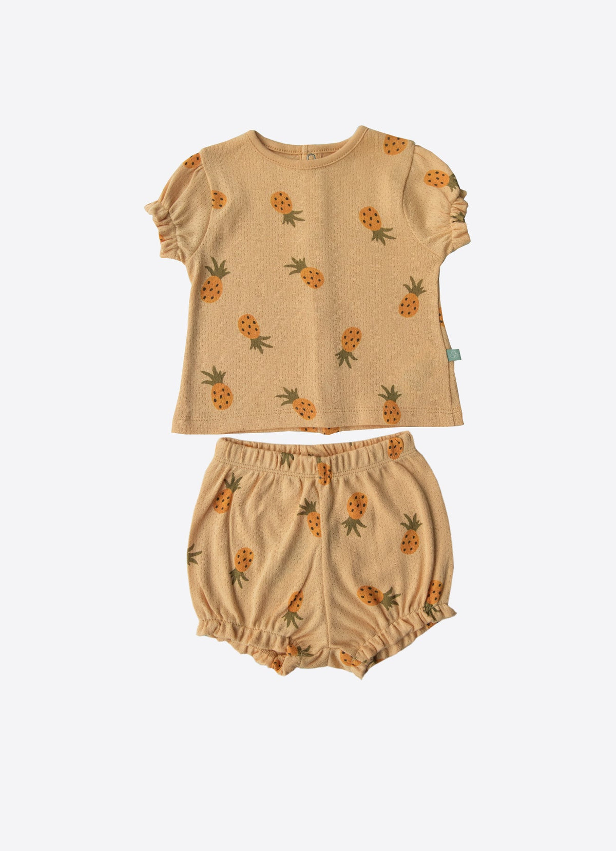 オーガニック　Tシャツ＆ブルマセット－PINEAPPLE