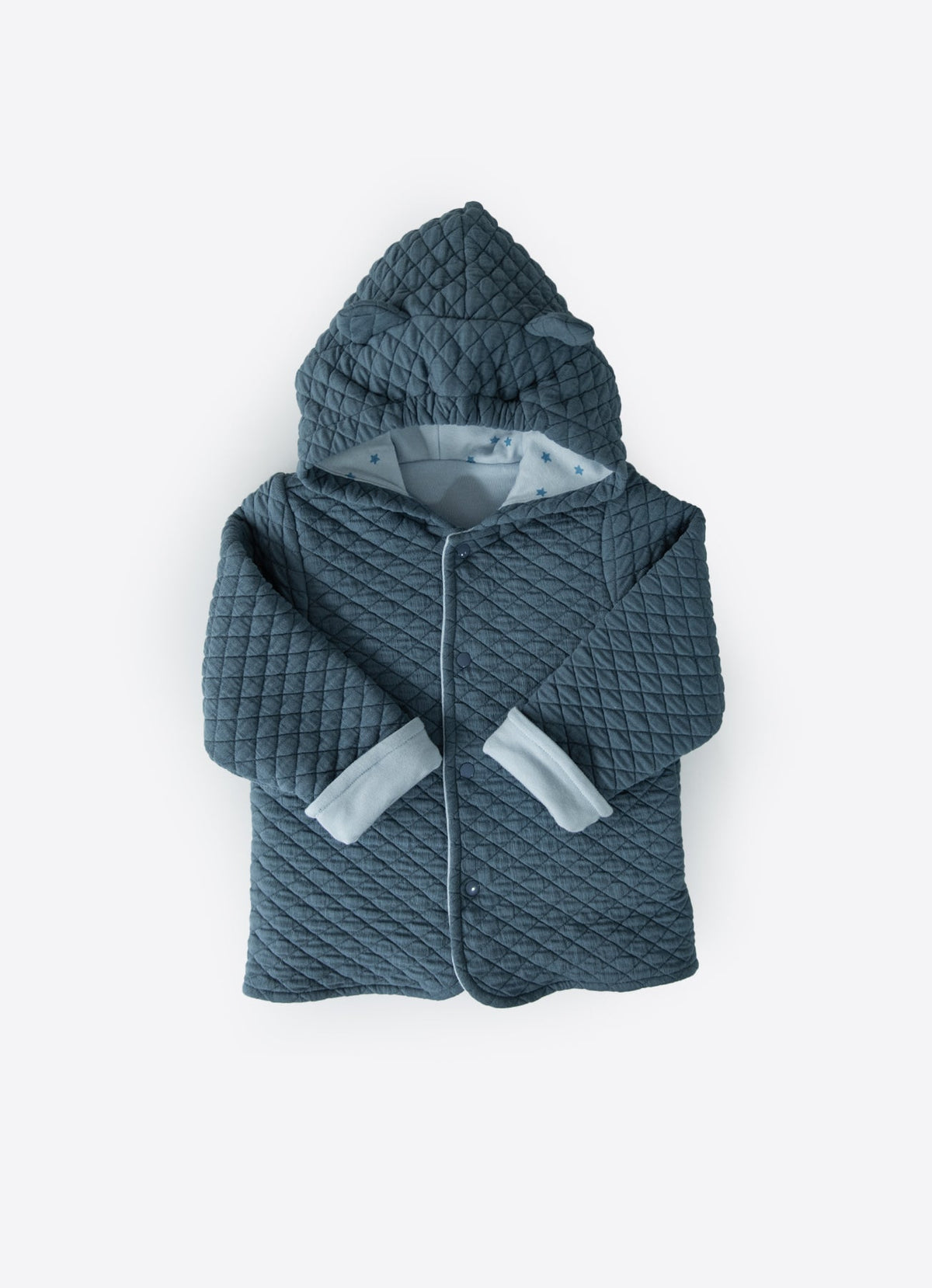 クマ耳フード付きジャケット-Organic warm jacket - bear ears hoodie