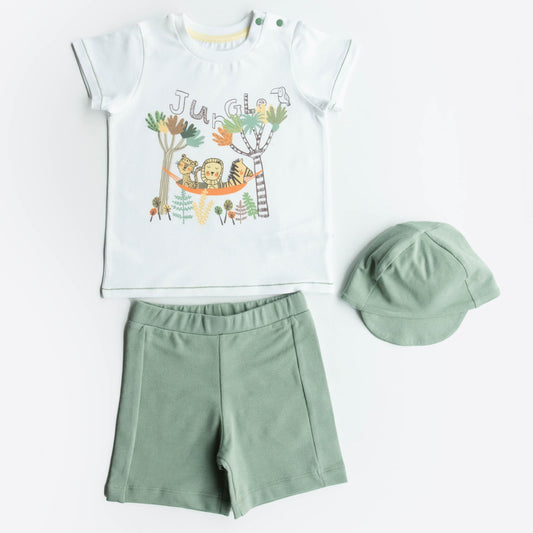Tシャツ＆パンツ＆キャップ（ジャングル）－Jungle