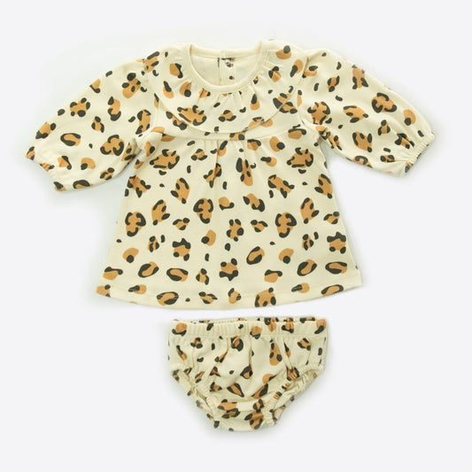 レオパードドレス＆ブルマセット-ORGANIC LEOPARD 2 PCS SET