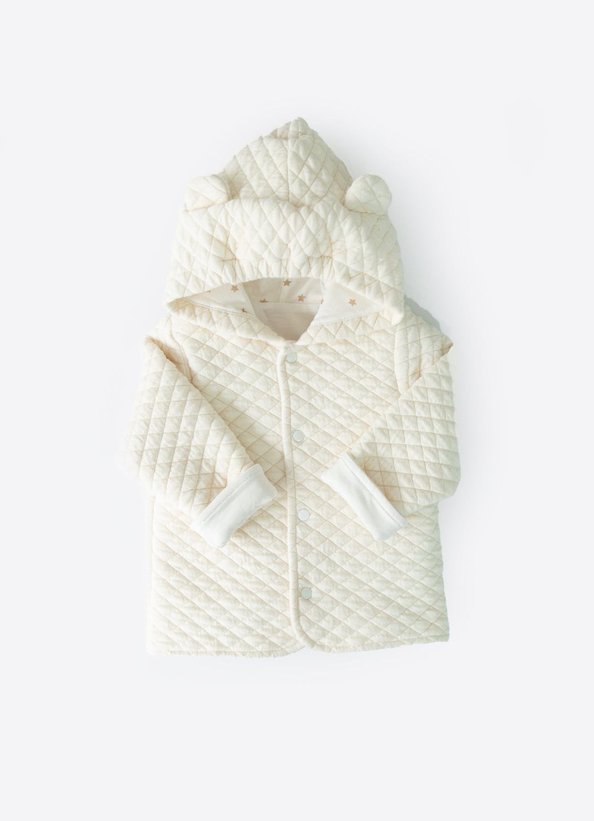 クマ耳フード付きジャケット-Organic warm jacket - bear ears hoodie