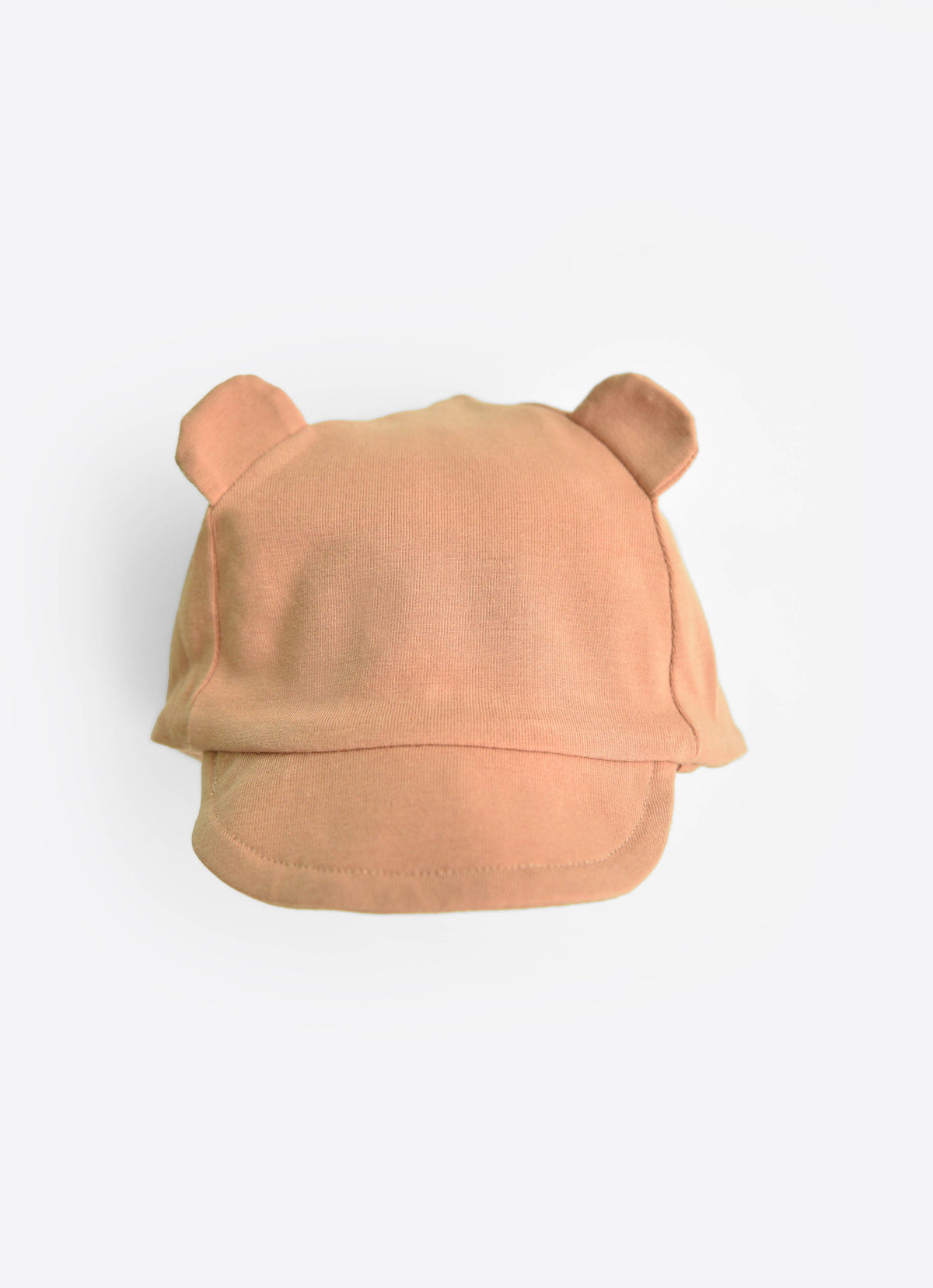 Organic cotton baseball hat with bear ears