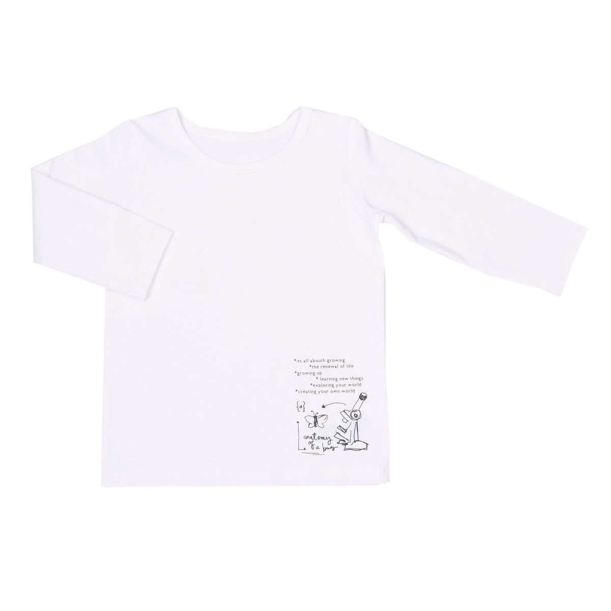キッズサイズ　シンプル長袖Tシャツ　ロングシャツ
