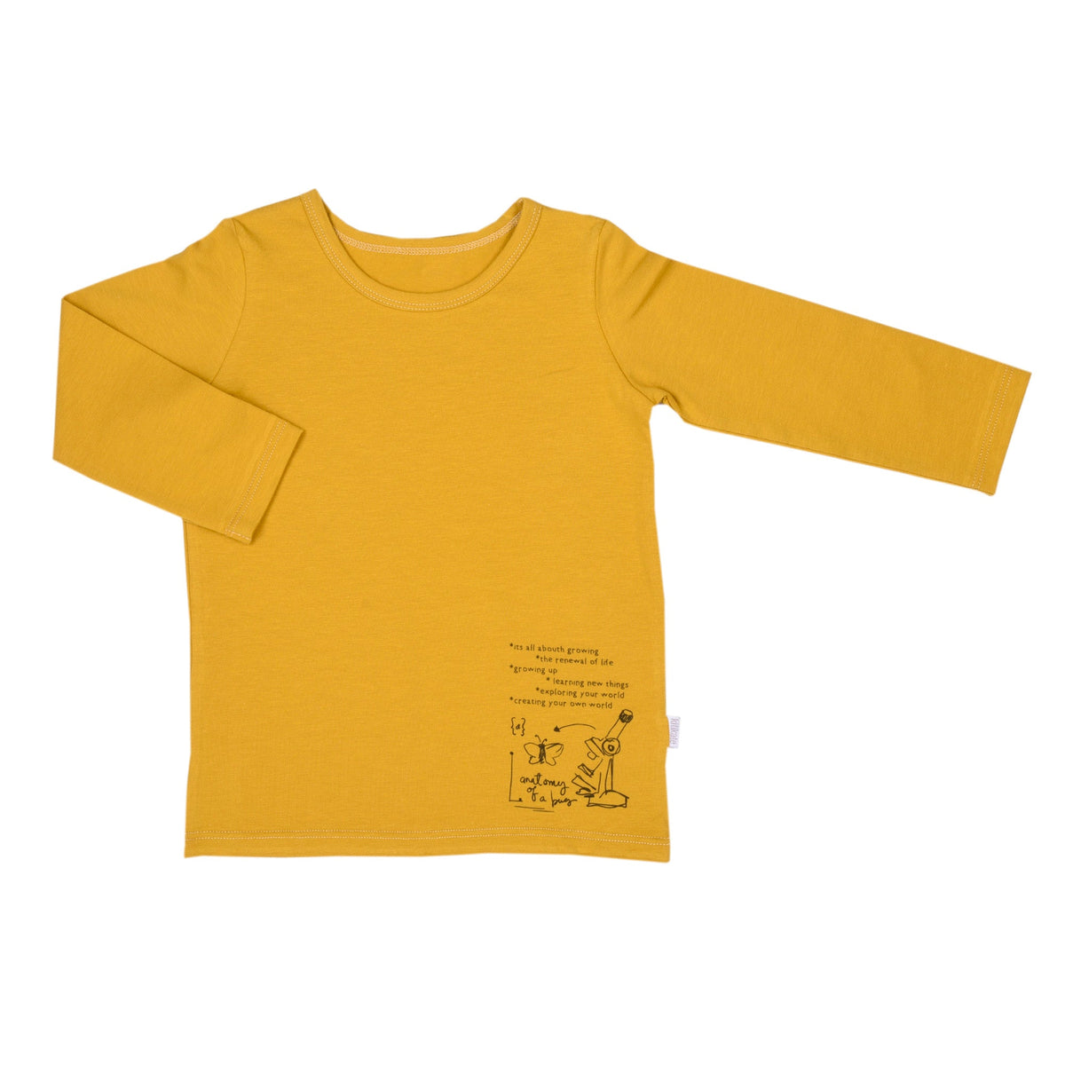 キッズサイズ　シンプル長袖Tシャツ　ロングシャツ