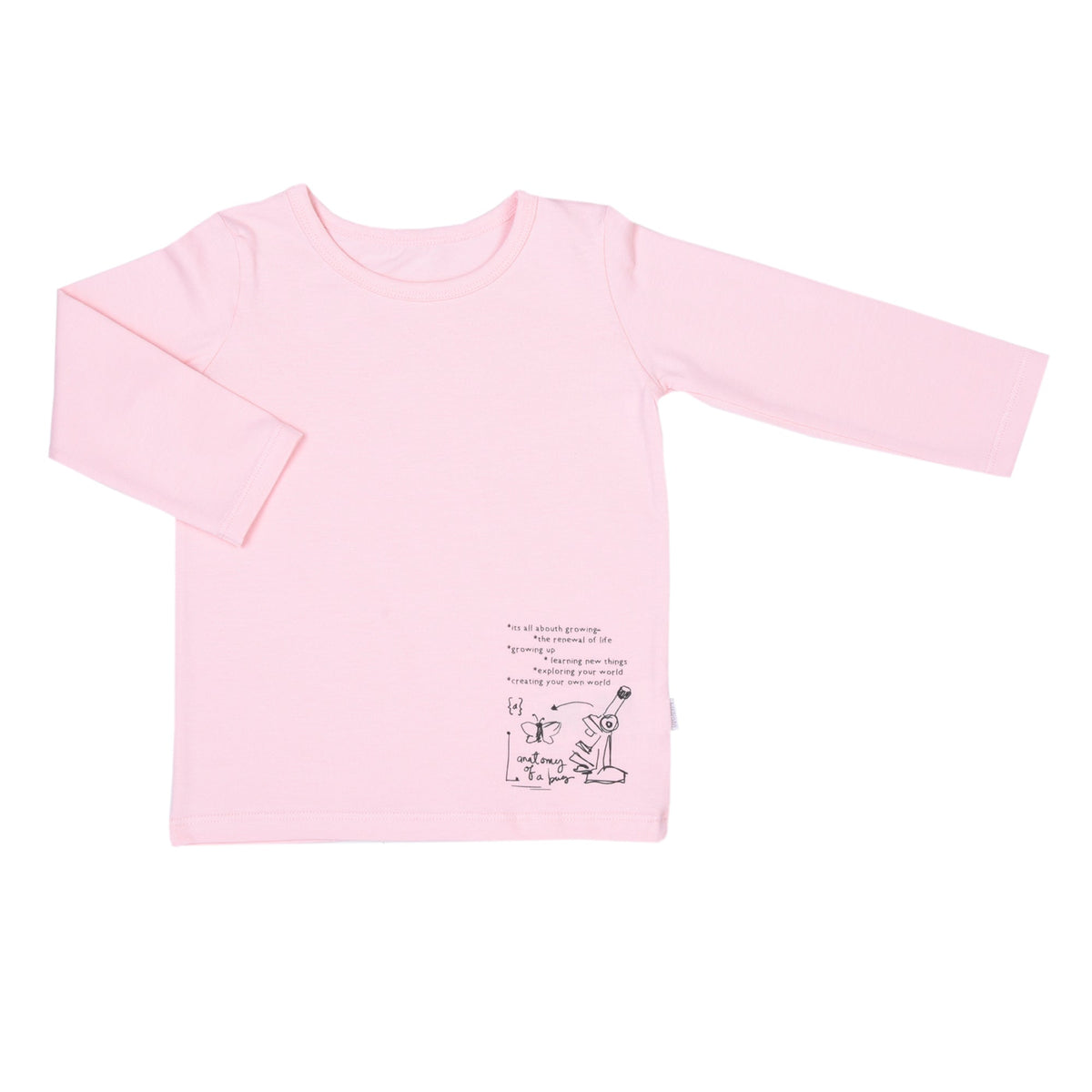 キッズサイズ　シンプル長袖Tシャツ　ロングシャツ
