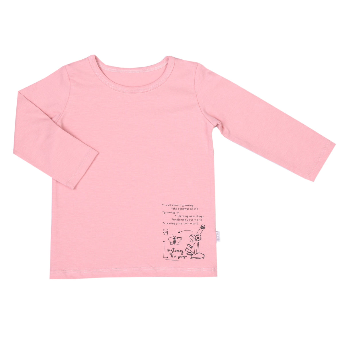 キッズサイズ　シンプル長袖Tシャツ　ロングシャツ