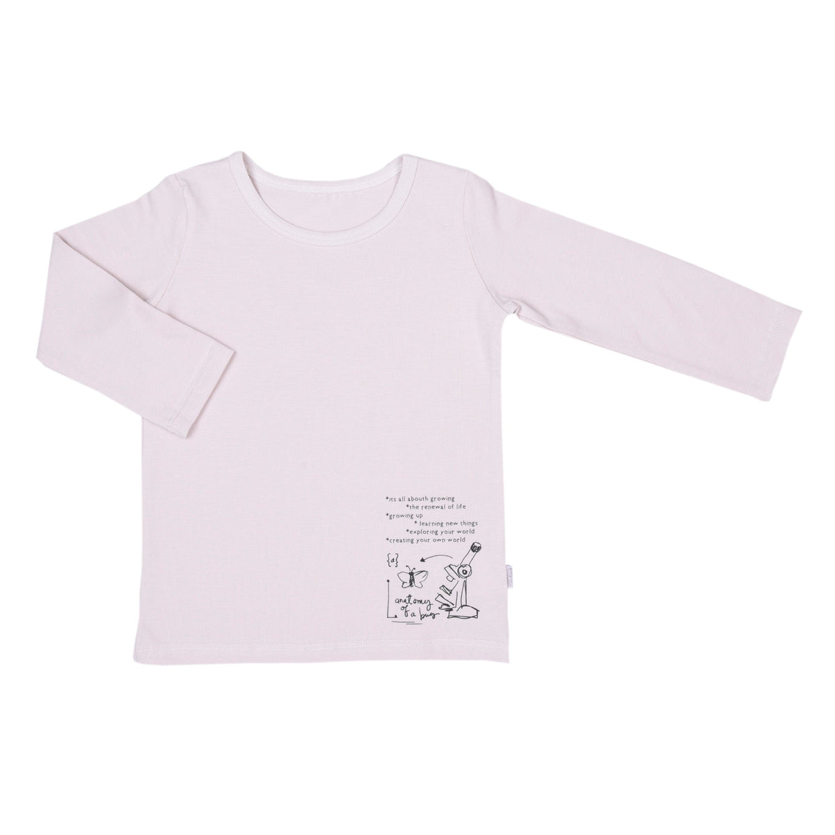 キッズサイズ　シンプル長袖Tシャツ　ロングシャツ