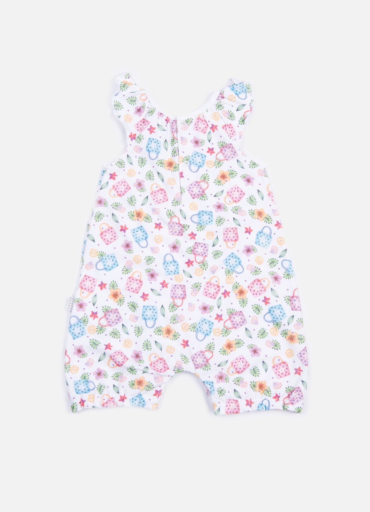 ノースリーブ ロンパース  トロピカル