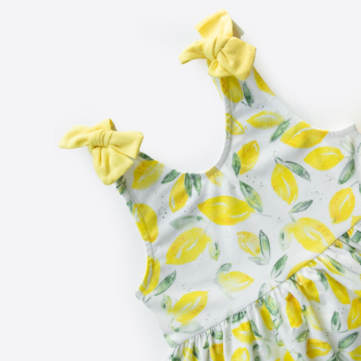 キッズ サマードレス ＆ヘアバンド /2点セット Lemon Yellow