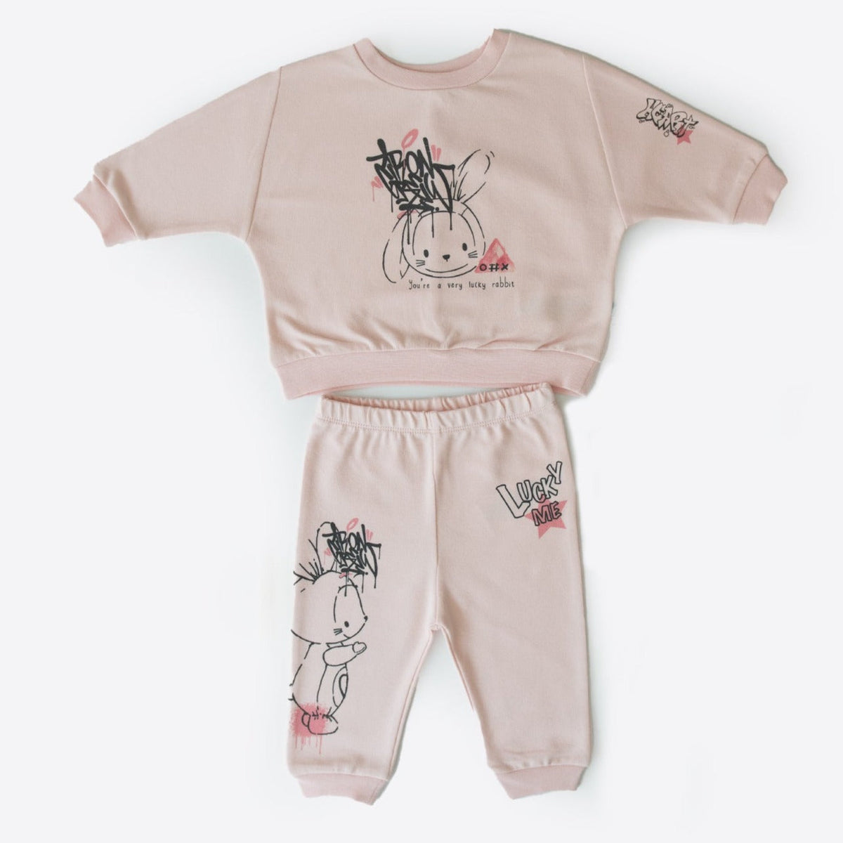 オーガニック上下セット-ORGANIC GRAFFITI 2 PCS SET GIRL