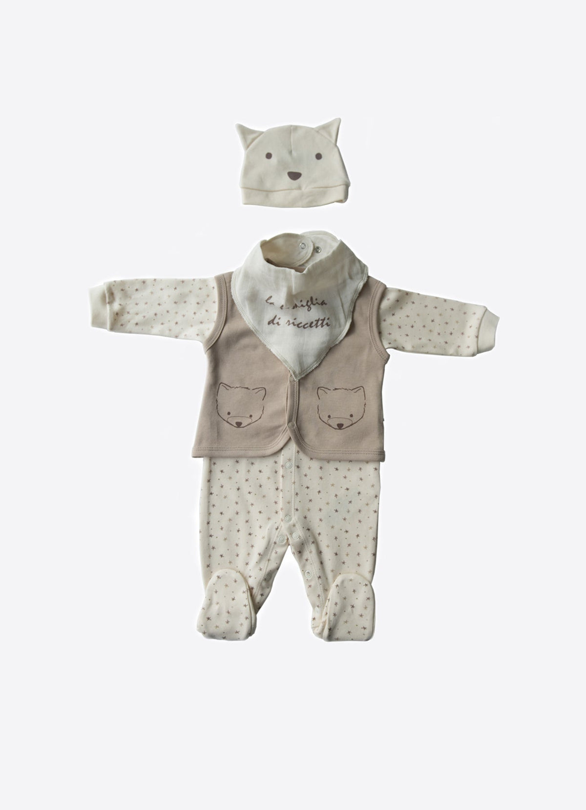 ORGANIC RACCOON 4 PCS SET